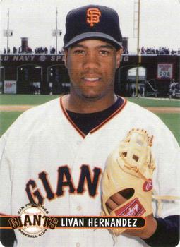 2001 Keebler San Francisco Giants #13 Livan Hernandez Front