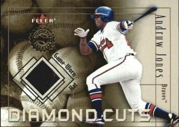 2001 Fleer Authority - Diamond Cuts Memorabilia #NNO Andruw Jones Front