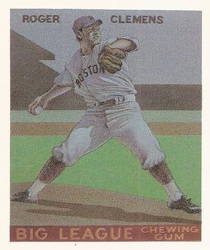 1991 Baseball Cards Presents Baseball Card Boom Repli-cards #5 Roger Clemens Front