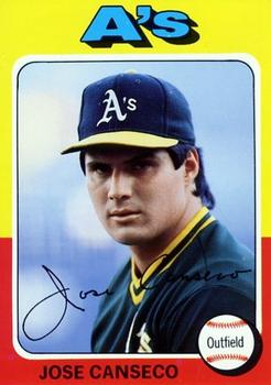 1991 Baseball Cards Presents Superstar and Rookie Special Repli-Cards #7 Jose Canseco Front