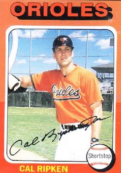 1991 Baseball Cards Presents Superstar and Rookie Special Repli-Cards #18 Cal Ripken Jr. Front