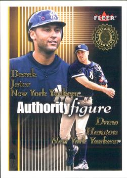 2001 Fleer Authority - Authority Figure #3 AF Derek Jeter / Drew Henson  Front