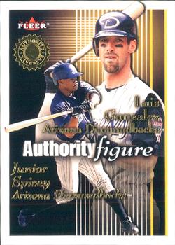 2001 Fleer Authority - Authority Figure #9 AF Luis Gonzalez / Junior Spivey  Front