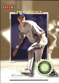 2001 Fleer Authority - Prominence #10 Richie Sexson  Front