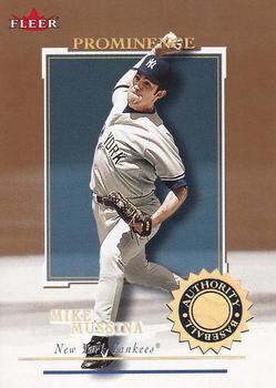 2001 Fleer Authority - Prominence #98 Mike Mussina  Front