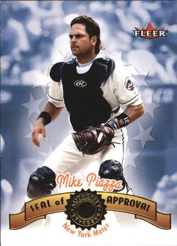 2001 Fleer Authority - Seal of Approval #5 SA Mike Piazza  Front