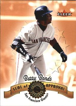 2001 Fleer Authority - Seal of Approval #8 SA Barry Bonds  Front