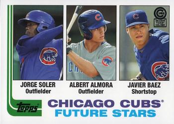 2013 Topps Archives Chicago Cubs Season Ticket Holder #CUBS-81 Jorge Soler / Albert Almora / Javier Baez Front