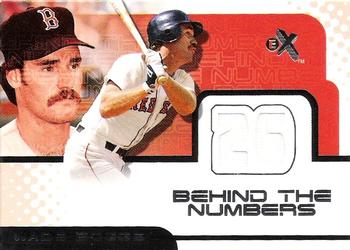 2001 Fleer E-X - Behind the Numbers Game Jersey #NNO Wade Boggs Front