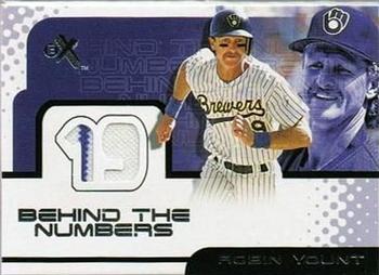2001 Fleer E-X - Behind the Numbers Game Jersey #NNO Robin Yount Front