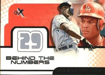 2001 Fleer E-X - Behind the Numbers Game Jersey #NNO Adrian Beltre Front