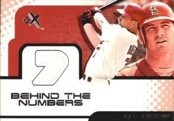 2001 Fleer E-X - Behind the Numbers Game Jersey #NNO J.D. Drew Front