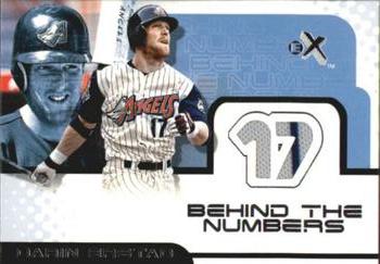 2001 Fleer E-X - Behind the Numbers Game Jersey #NNO Darin Erstad Front