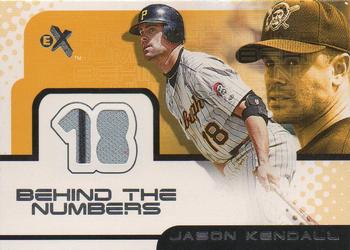 2001 Fleer E-X - Behind the Numbers Game Jersey #NNO Jason Kendall Front
