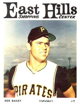 1966 East Hills Pittsburgh Pirates #NNO Bob Bailey Front