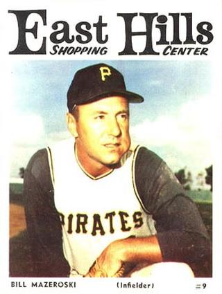 1966 East Hills Pittsburgh Pirates #NNO Bill Mazeroski Front