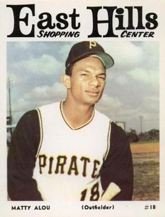 1966 East Hills Pittsburgh Pirates #NNO Matty Alou Front