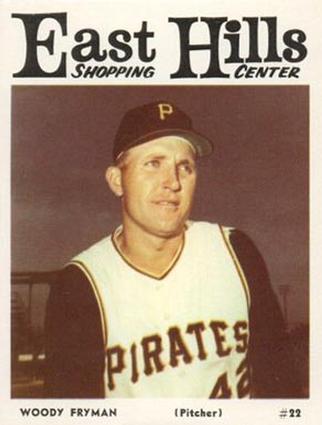 1966 East Hills Pittsburgh Pirates #NNO Woody Fryman Front