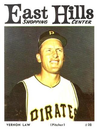 1966 East Hills Pittsburgh Pirates #NNO Vernon Law Front
