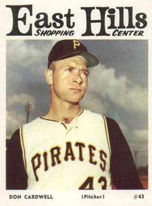 1966 East Hills Pittsburgh Pirates #NNO Don Cardwell Front