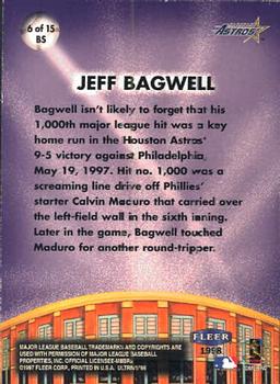 1998 Ultra - Big Shots #6BS Jeff Bagwell Back