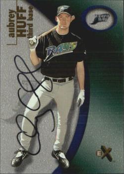 2001 Fleer E-X - Autographed Rookies/Prospects #106 Aubrey Huff Front
