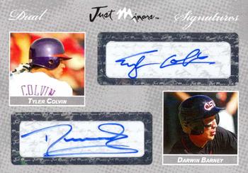 2008 Just Autographs - Dual Signatures Silver #DSS08.010 Tyler Colvin / Darwin Barney Front