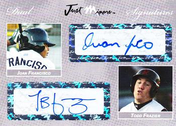 2008 Just Autographs - Dual Signatures Silver #DSS08.011 Juan Francisco / Todd Frazier Front