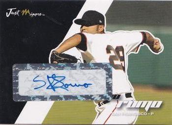 2008 Just Autographs - Signatures #63 Sergio Romo Front