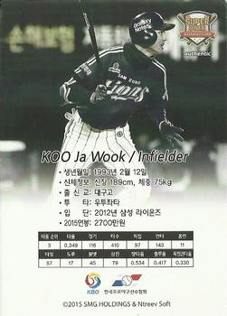 2015-16 SMG Ntreev Super Star Gold Edition -  All Star Waves Parallel #SBCGE-040-AS Ja-Wook Koo Back
