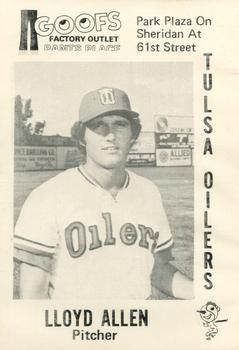1976 Goof's Pants Tulsa Oilers #2 Lloyd Allen Front