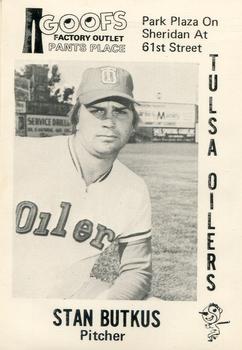 1976 Goof's Pants Tulsa Oilers #4 Stan Butkus Front