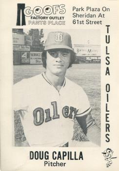 1976 Goof's Pants Tulsa Oilers #7 Doug Capilla Front