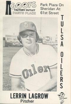 1976 Goof's Pants Tulsa Oilers #13 Lerrin LaGrow Front