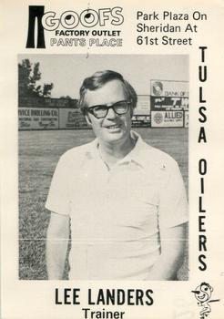 1976 Goof's Pants Tulsa Oilers #26 Lee Landers Front