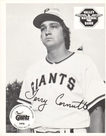 1976 Valley National Bank Phoenix Giants #NNO Terry Cornutt Front