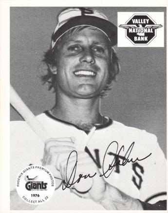 1976 Valley National Bank Phoenix Giants #NNO Don Hahn Front
