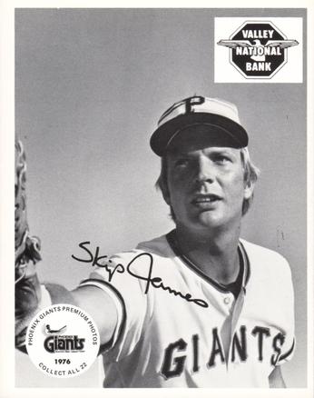 1976 Valley National Bank Phoenix Giants #NNO Skip James Front
