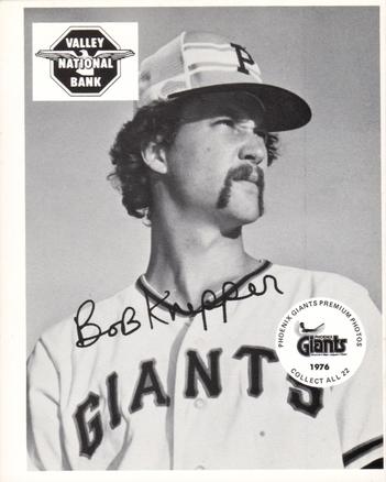 1976 Valley National Bank Phoenix Giants #NNO Bob Knepper Front