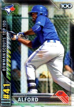 2016 Bowman - Bowman Scouts' Top 100 #BTP-41 Anthony Alford Front