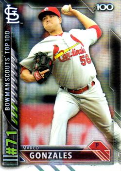 2016 Bowman - Bowman Scouts' Top 100 #BTP-71 Marco Gonzales Front