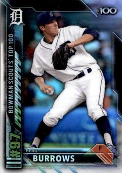 2016 Bowman - Bowman Scouts' Top 100 #BTP-97 Beau Burrows Front