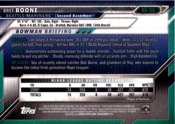 2016 Bowman - Chrome Rookie Recollections RC Flashback #RR-BB Bret Boone Back