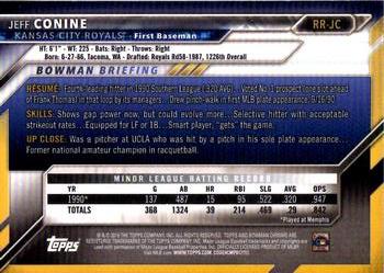 2016 Bowman - Chrome Rookie Recollections RC Flashback #RR-JC Jeff Conine Back