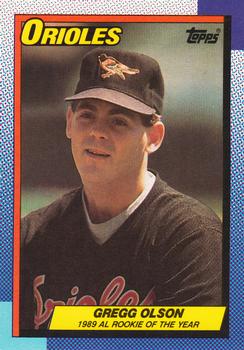 1990 Topps Stickers - 1989 Award Winners #NNO Gregg Olson Front