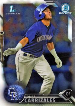 2016 Bowman - Chrome Prospects #BCP58 Omar Carrizales Front