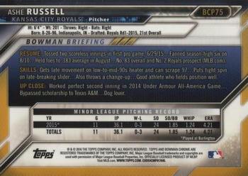 2016 Bowman - Chrome Prospects #BCP75 Ashe Russell Back