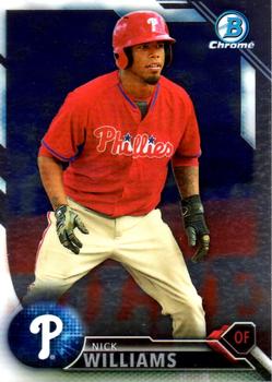 2016 Bowman - Chrome Prospects #BCP105 Nick Williams Front