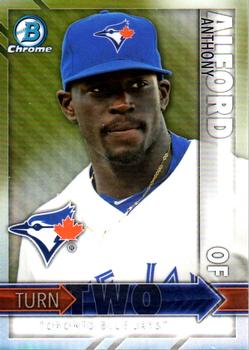 2016 Bowman - Chrome Turn Two #TT-AP Anthony Alford / Max Pentecost Front
