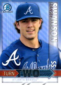 2016 Bowman - Chrome Turn Two #TT-SN Sean Newcomb / Dansby Swanson Front
